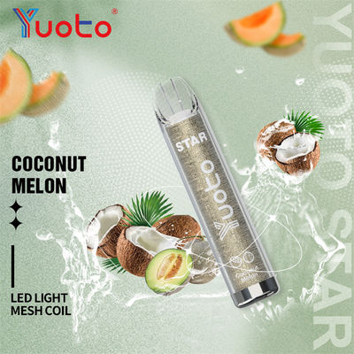 LED Shine Yuoto Star 3000 Puffs Vape dùng một lần với 5% Nicotine 16 hương vị Hotsell