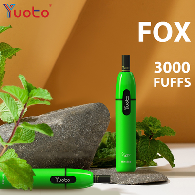 Yuoto Vape fox 3000 nhát Điện áp đầu ra Hợp kim nhôm + Chất liệu PCTG Thuốc lá điện tử