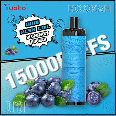 YUOTO Nhà sản xuất DIGI 15000 Puffs Daul Mesh Coil Vape Lưu lượng không khí điều chỉnh MTL và DTL