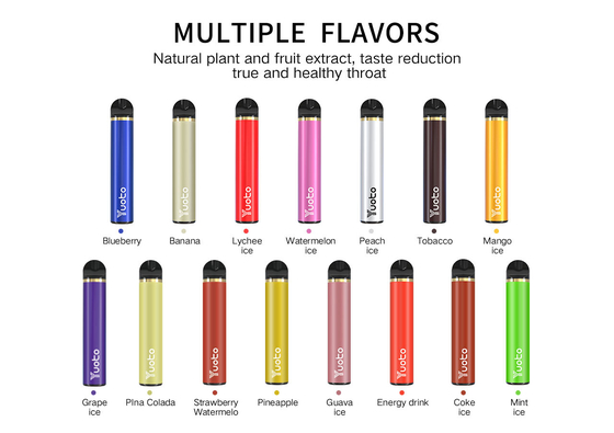 23 hương vị 1500 Puffs Vape dùng một lần 5ml E Dung tích nước trái cây Chứng chỉ CE CF