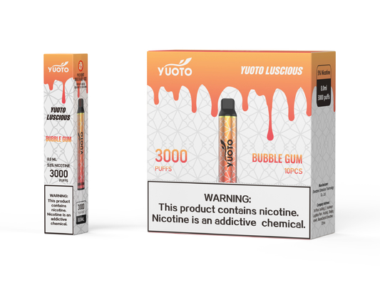 Yuoto 22 Flavoured E Cigs Nút Miễn phí, Dễ sử dụng Với Pin 1350mAh