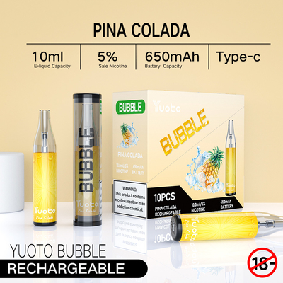 15 Hương vị Thiết bị hệ thống Pod 2300 Puffs Thiết kế hình trụ với hoa văn có kết cấu