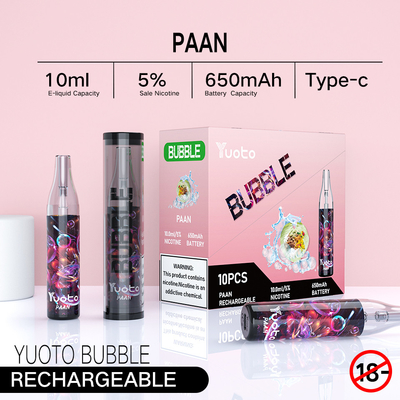 15 Hương vị Thiết bị hệ thống Pod 2300 Puffs Thiết kế hình trụ với hoa văn có kết cấu