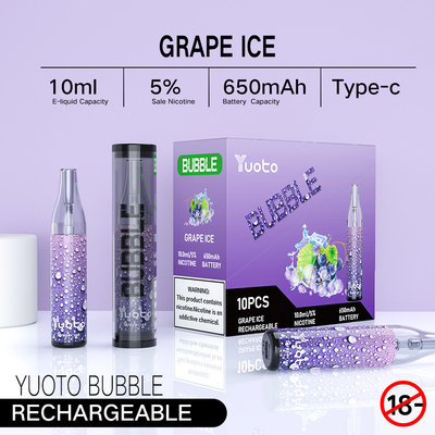 15 Hương vị Thiết bị hệ thống Pod 2300 Puffs Thiết kế hình trụ với hoa văn có kết cấu