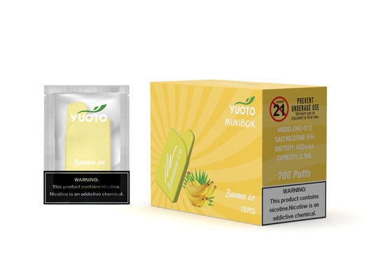 15 hương vị 700 Puffs Vape 2.3ML E Dung tích nước trái cây Chứng chỉ EMC ROHS