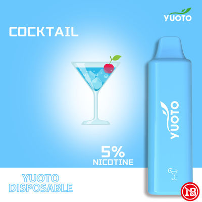 YUOTO SMART PRO 1500puff 2-5% Mg Xì gà E dùng một lần Dòng vuông với pin 800mAh