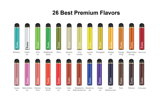 23 hương vị 1500 Puffs Vape dùng một lần 5ml E Dung tích nước trái cây Chứng chỉ CE CF