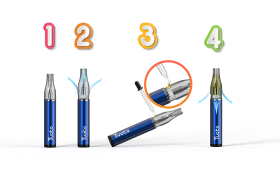 Yuoto Brand Mini Bar Vape 5 Màu trong suốt Bình dầu