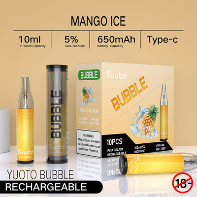 Giá bán buôn Yuoto Bubble 4500 Puffs Shining With LED Light Water Dưa hấu Ice A Chất lượng tốt cho FOB