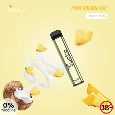 SS304 Yuoto XXL 2500 Puffs Vape dùng một lần Pin 1650mAh cho Relax Puff Bar
