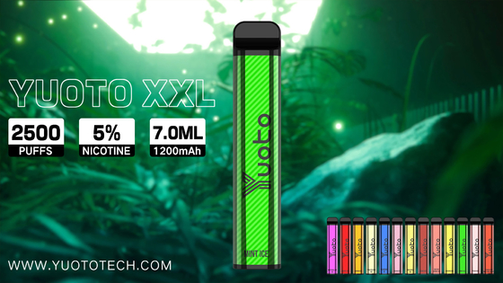Yuoto xxl 2500puffs 1200 mah 7ml eliquid hình vuông hình vuông yuoto vape yuotovape vape pod dùng một lần