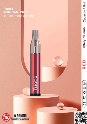 Yuoto minibar Tùy chỉnh Hơi dùng một lần 4ml nạp lại chất lỏng
