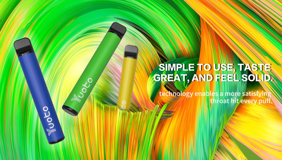 Yuoto 800 Puffs Vape với 11 hương vị Khu vực Origal 2.5 ML Dung tích nước trái cây