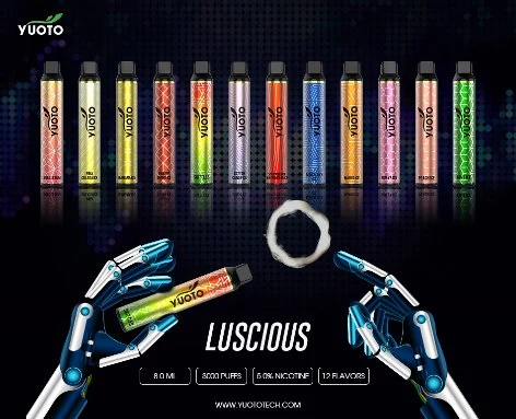 Manufacturer Yuoto Luscious 3000 Puffs Wholesale Disposable Vape Pen Pod Vaporizer Nicotine Electronic Cigarette